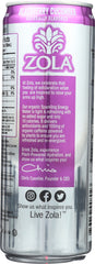 ZOLA: Sparkling Energy Water Blackberry Cucumber, 12 fl oz