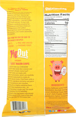 OUTSTANDING FOODS INC: PigOut Cheddar Pigless Bacon Chips, 3.5 oz