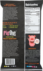 OUTSTANDING FOODS INC: Kansas City Bbq Pigless Bacon Chips, 3.5 oz