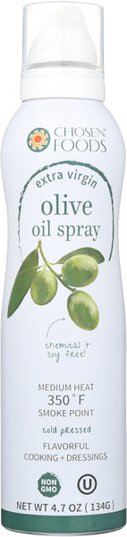 CHOSEN FOODS: Extra Virgin Olive Spray Oil, 4.7 oz