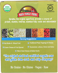 MAUK FAMILY FARMS: Raw Green Spirulina Crusts, 4 oz