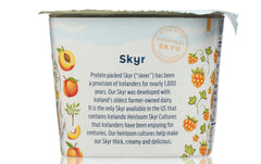 ICELANDIC PROVISIONS: Peach Cloudberry Skyr Yogurt, 5.3 oz