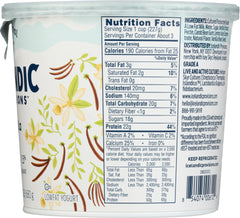 ICELANDIC PROVISIONS: Yogurt Vanilla Skyr, 24 oz