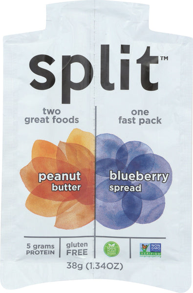 SPLIT NUTRITION: Squeeze Peanut Butter Blueberry, 1.34 oz