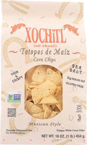 XOCHITL: Corn Chips Salted Mexican Style, 16 oz