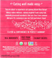 HILARY'S EAT WELL: Southwest Adzuki Bean Veggie Burgers, 6.4 oz