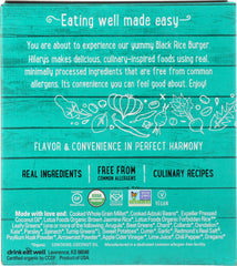 HILARY'S: Eat Well Organic Black Rice Burger, 6.4 oz