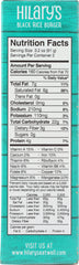 HILARY'S: Eat Well Organic Black Rice Burger, 6.4 oz