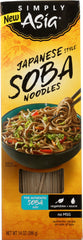 SIMPLY ASIA: Noodles Soba Dry, 14 oz