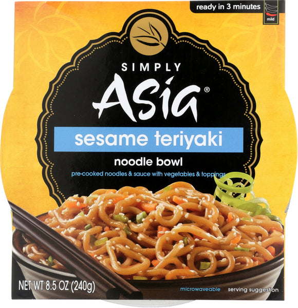 SIMPLY ASIA: Bowl Hot Serve Sesame Teriyaki, 8.5 oz