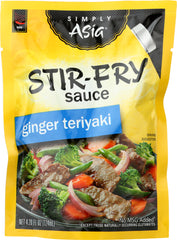 SIMPLY ASIA: Sauce Stir Fry Teriyaki Ginger, 4.2 fo