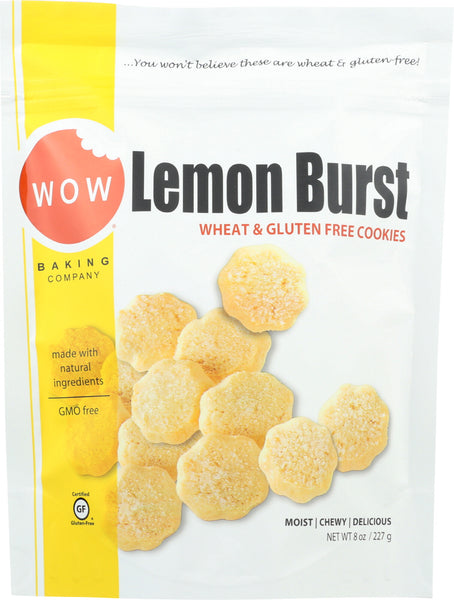 WOW BAKING COMPANY: Cookies Gluten Free Lemon Burst Cookies, 8 oz