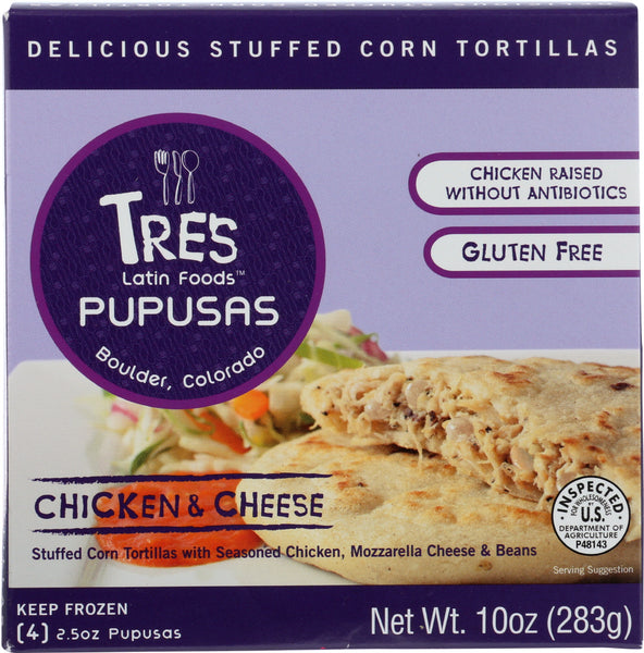 TRES PUPUSAS: Chicken & Cheese, 10 oz