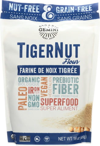 ORGANIC GEMINI: TigerNut Flour, 16 oz
