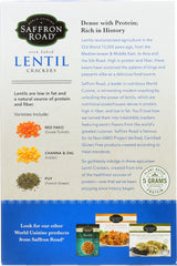 SAFFRON ROAD: CRACKER LENTIL SEA SALT (4.500 OZ)