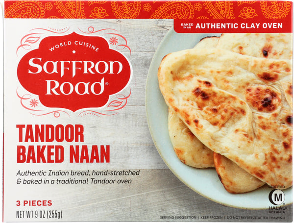 SAFFRON ROAD: Naan Bread Tandoor, 9 oz