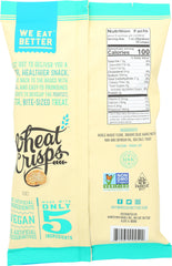 WE EAT BETTER: Crisps Wheat Sea Salt, 6.25 oz