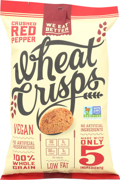 WE EAT BETTER: Crisps Wheat Red Pepper, 6.25 oz