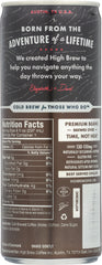 HIGH BREW: Coffee Dairy Free Black & Bold, 8 oz