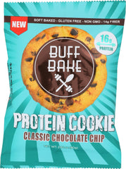 BUFF BAKE: Protein Cookie Classic Chocolate Chip, 2.82 oz