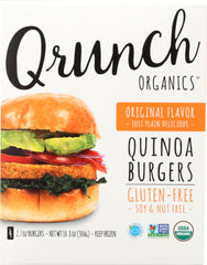 QRUNCH: Quinoa Burgers Original, 10.8 oz