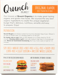 QRUNCH: Quinoa Burgers Original, 10.8 oz