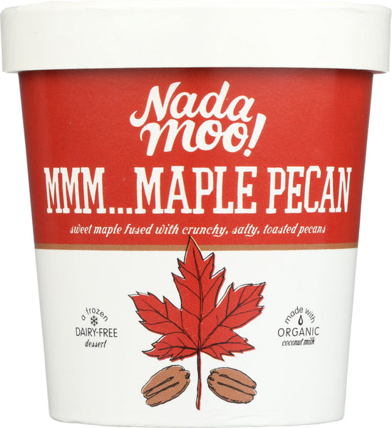 NADAMOO: Non-Dairy Ice Cream Mmm...Maple Pecan, 16 oz