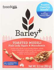 FREEDOM FOODS: Barley Plus Pink Lady Macadamia Cereal, 12.3 oz