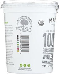 MAPLE HILL CREAMERY: Plain Yogurt, 32 oz