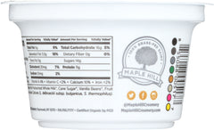 MAPLE HILL CREAMERY: Vanilla Bean Greek Yogurt, 5.3 oz