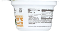 MAPLE HILL CREAMERY: Vanilla Bean Greek Yogurt, 5.3 oz