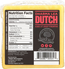 MAPLE HILL CREAMERY: Dharma Lea Dutch Cheese, 7 oz
