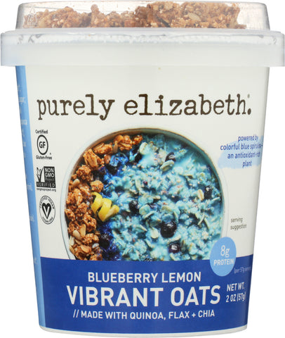 PURELY ELIZABETH: Oats Blueberry Lemon Single Serve, 2 oz