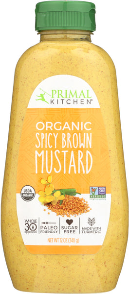 PRIMAL KITCHEN: Organic Spicy Brown Mustard, 12 oz