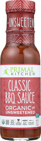 PRIMAL KITCHEN: Organic & Unsweetened Classic BBQ Sauce, 8.5 oz