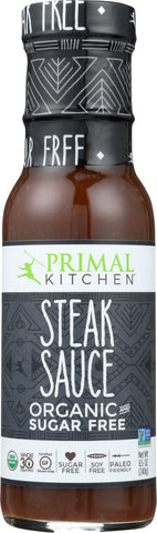 PRIMAL KITCHEN: Organic Sugar Free Steak Sauce, 8.5 oz