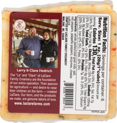 LACLARE FARMS: Cheese Goat Pepper Jack, 6 oz