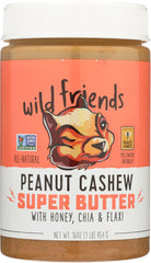 WILD FRIENDS: Peanut Cashew Super Butter, 16 oz