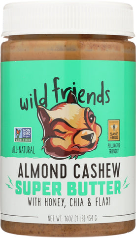 WILD FRIENDS: Almond Cashew Super Butter, 16 oz