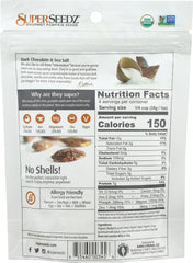 SUPER SEEDZ: Pumpkin Seed Dark Chocolate Sea Salt, 4 oz