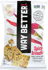 WAY BETTER: Snacks Simply Spicy Sriracha Corn Tortilla Chips, 5.5 oz