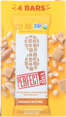 PERFECT FOODS: Peanut Butter Bar 4pk, 10 oz