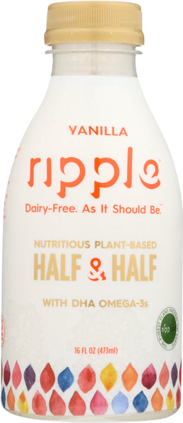 RIPPLE: Half & Half Vanilla, 16 oz