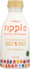 RIPPLE: Half & Half Vanilla, 16 oz