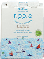 RIPPLE: Milk Aseptic Original 4pk, 32 fo