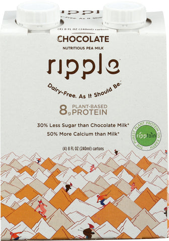 RIPPLE: Milk Aseptic Chocolate 4pk, 32 fo