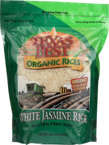 TEXAS BEST: Rice White Jasmine Organic, 32 oz