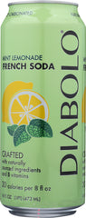 DIABOLO: Mint Lemonade French Soda, 16 oz