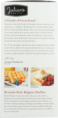 JULIANS RECIPE: Brussel Style Classic Belgian Waffle, 8.5 oz