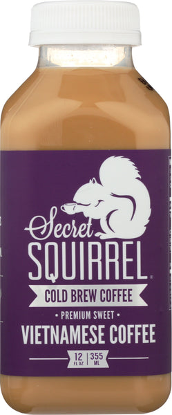 SECRET SQUIRREL: Cold Brew Coffee Vietnamese, 12 oz